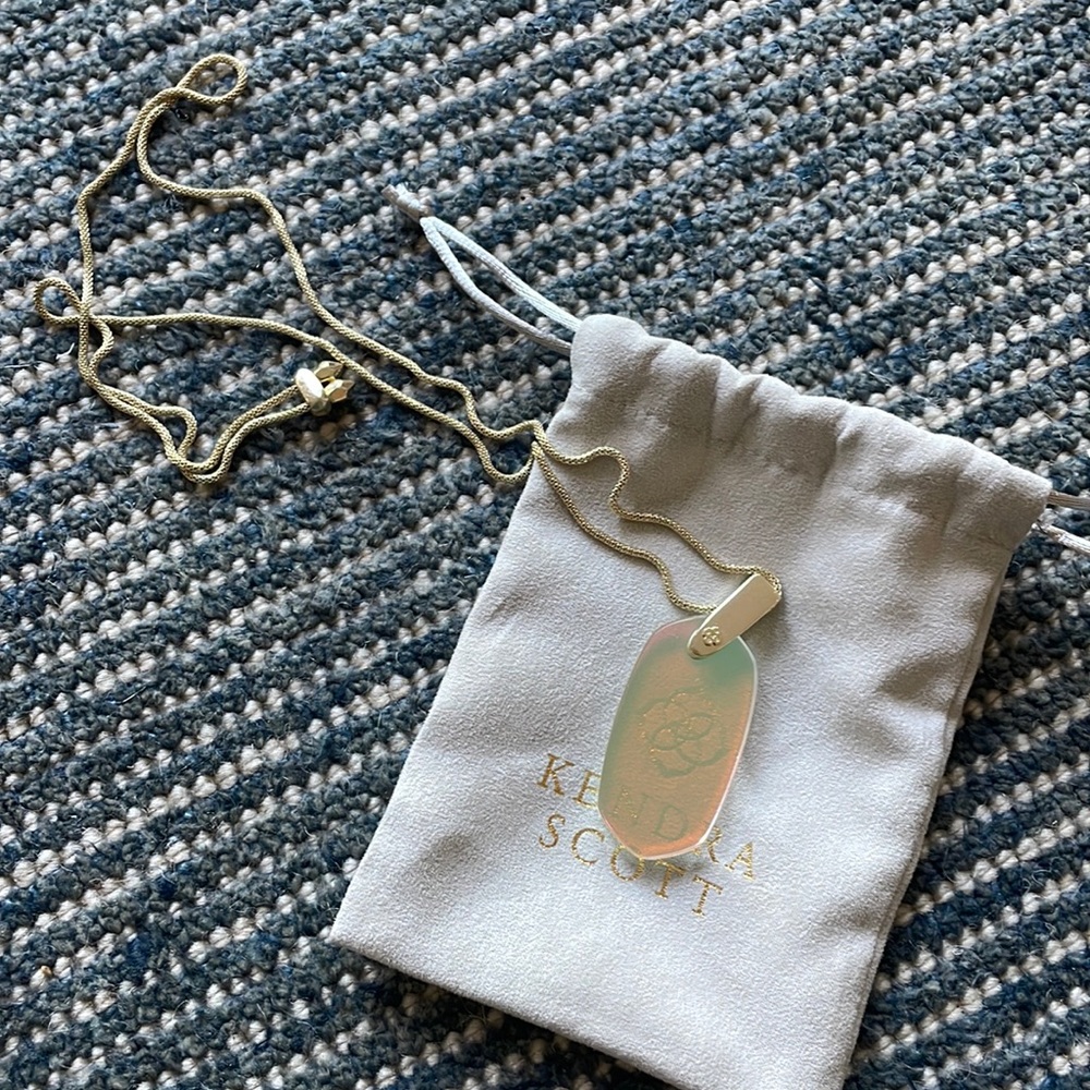 Kendra Scott dichroic glass adjustable necklace